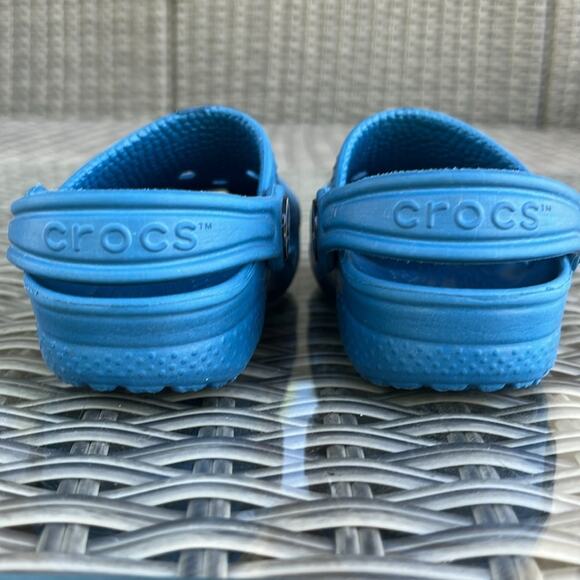 CROCS Toddler Classic Teal Blue Size 4 - Picture 3 of 5